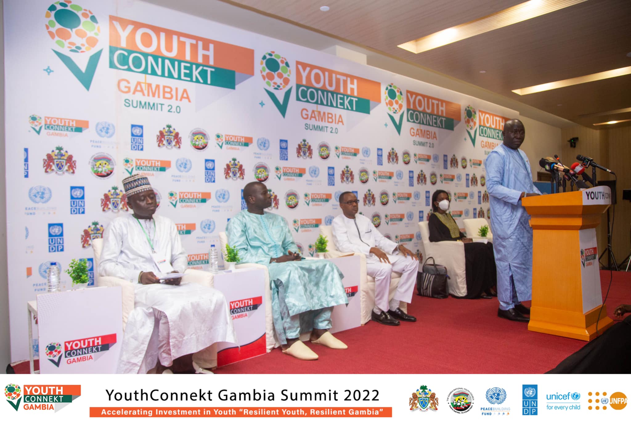 Sights from the opening ceremony of the 2nd YouthConnekt Gambia Summit